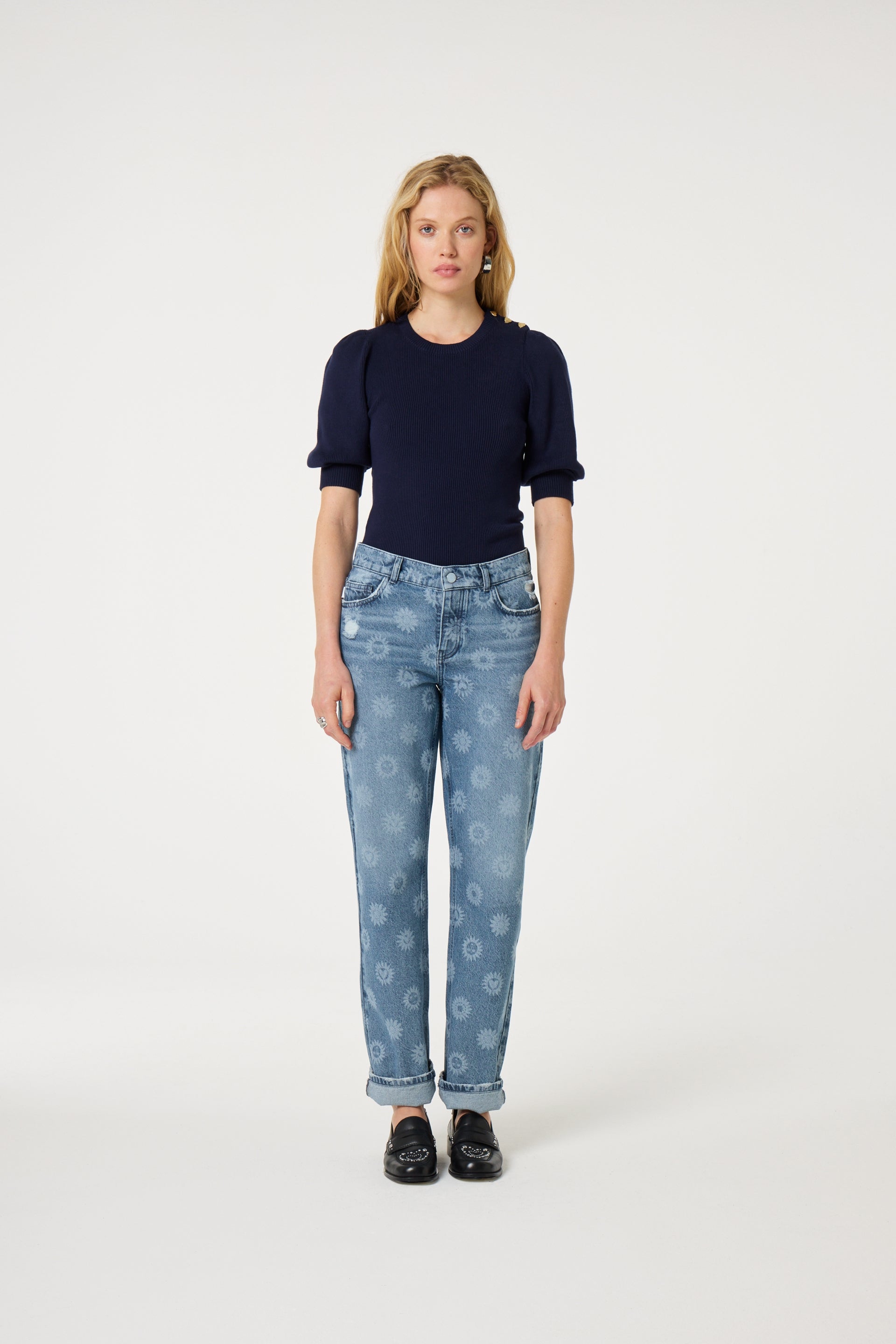 Lillian Short Sleeve Pullover | After Midnight Blue