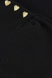 Lillian Short Sleeve Pullover | Black
