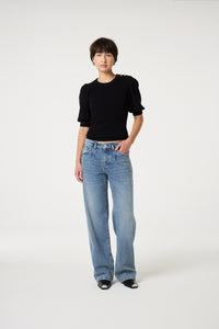 Lillian Short Sleeve Pullover | Black