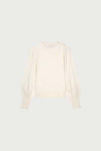 Molly Balloon Pullover | Cosy White