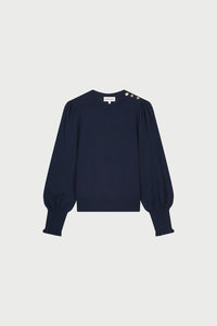 Molly Balloon Pullover | After Midnight Blue