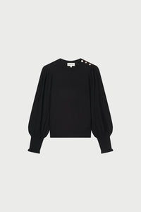 Molly Balloon Pullover | Black