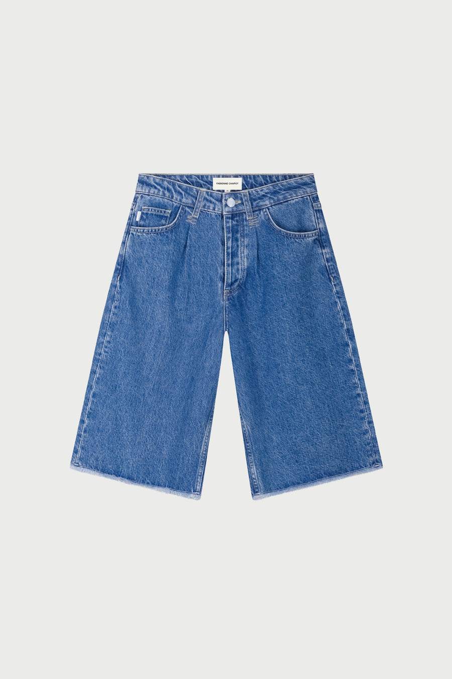 Lucy Wide Jorts | Faded Light Blue