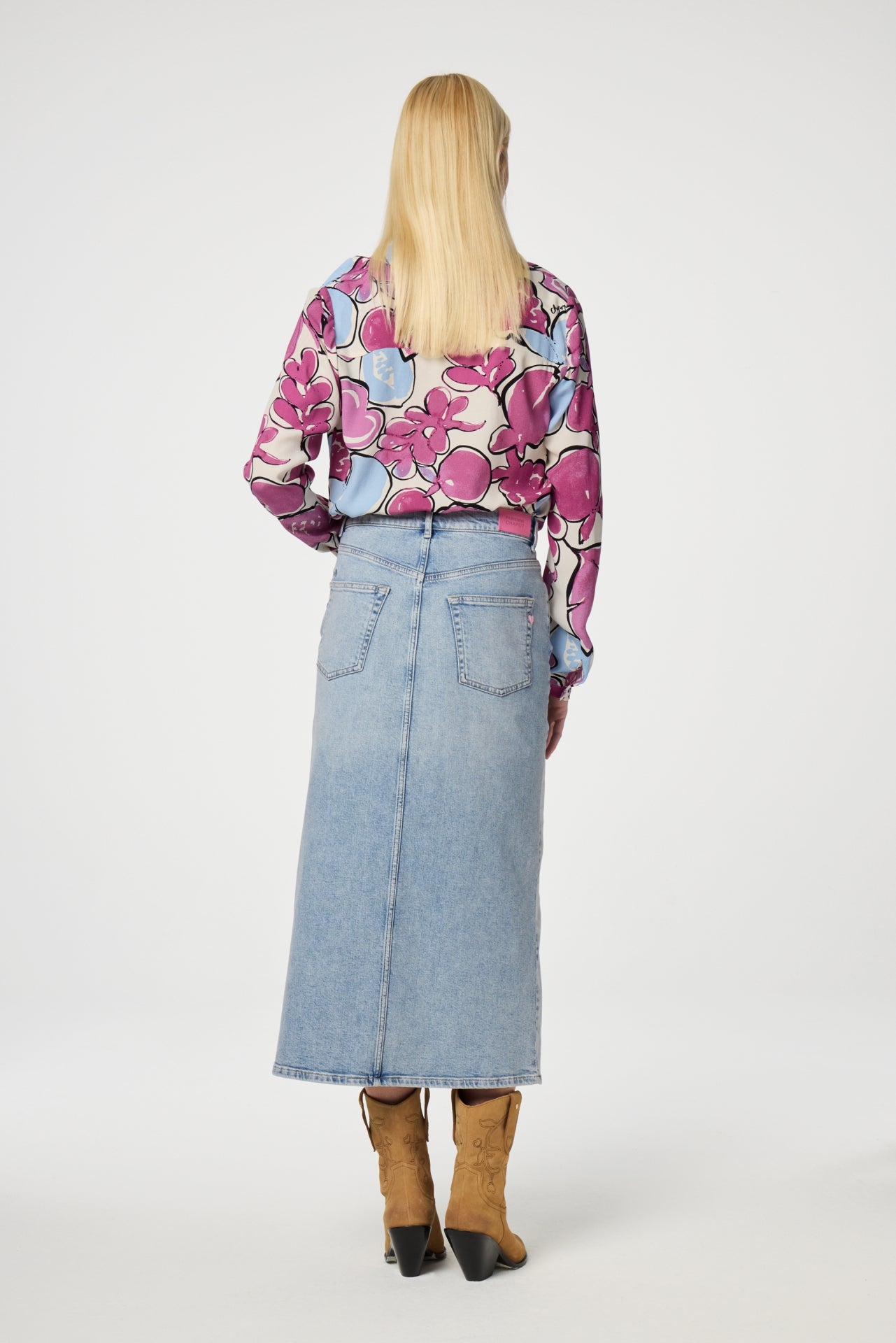 Carlyne Skirt | Light Blue Tinted