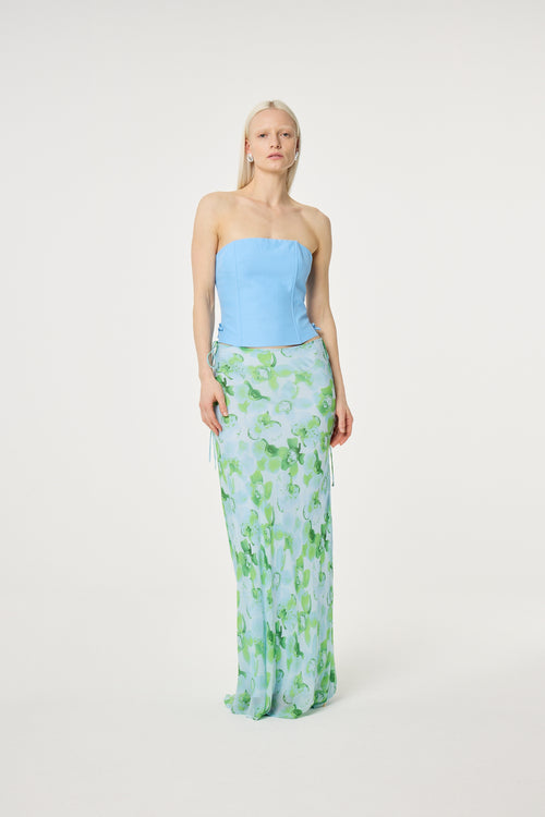 Meia Skirt | Light Blue/Green