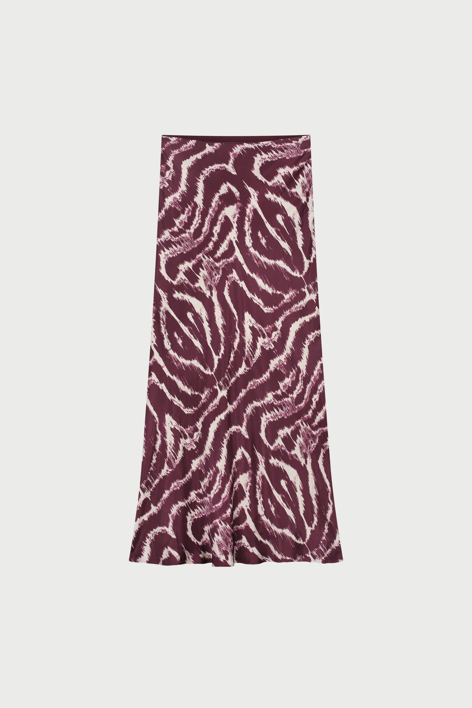 Laurent Maxi Skirt | Deep Burgundy/Creme