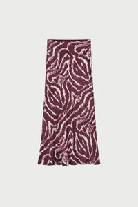 Laurent Maxi Skirt | Deep Burgundy/Creme