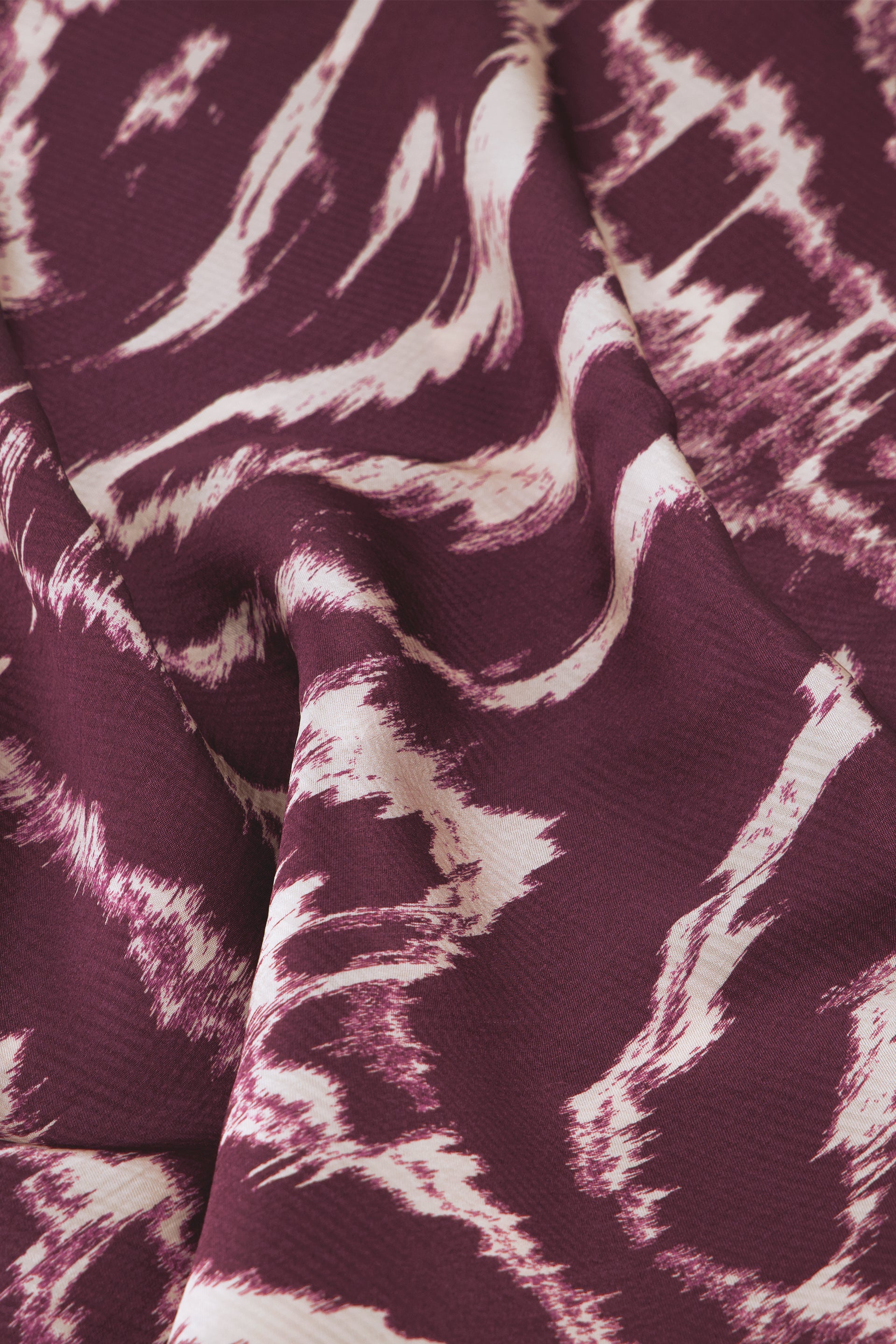 Laurent Maxi Skirt | Deep Burgundy/Creme