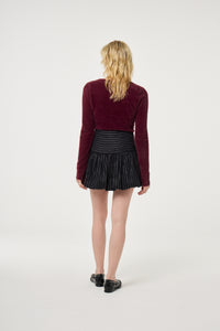 Boba Rhinestone Skirt | Black