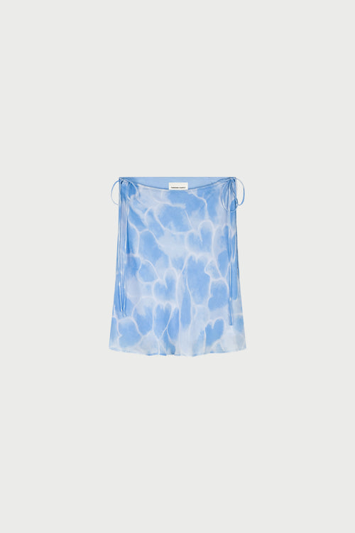 Neia Skirt | Light Blue/Crispy White