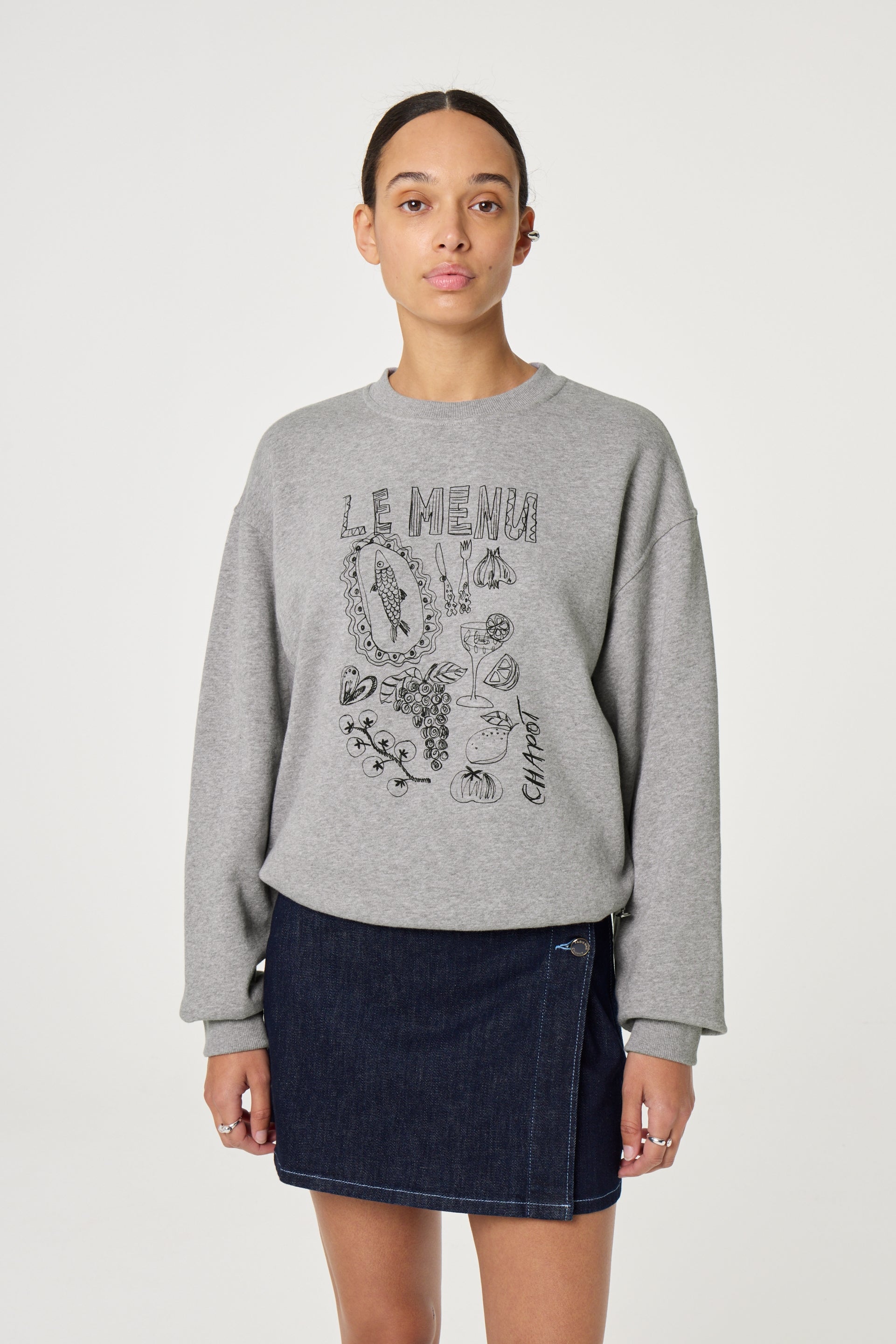 Terry Chateau Sweater | Grey Melange