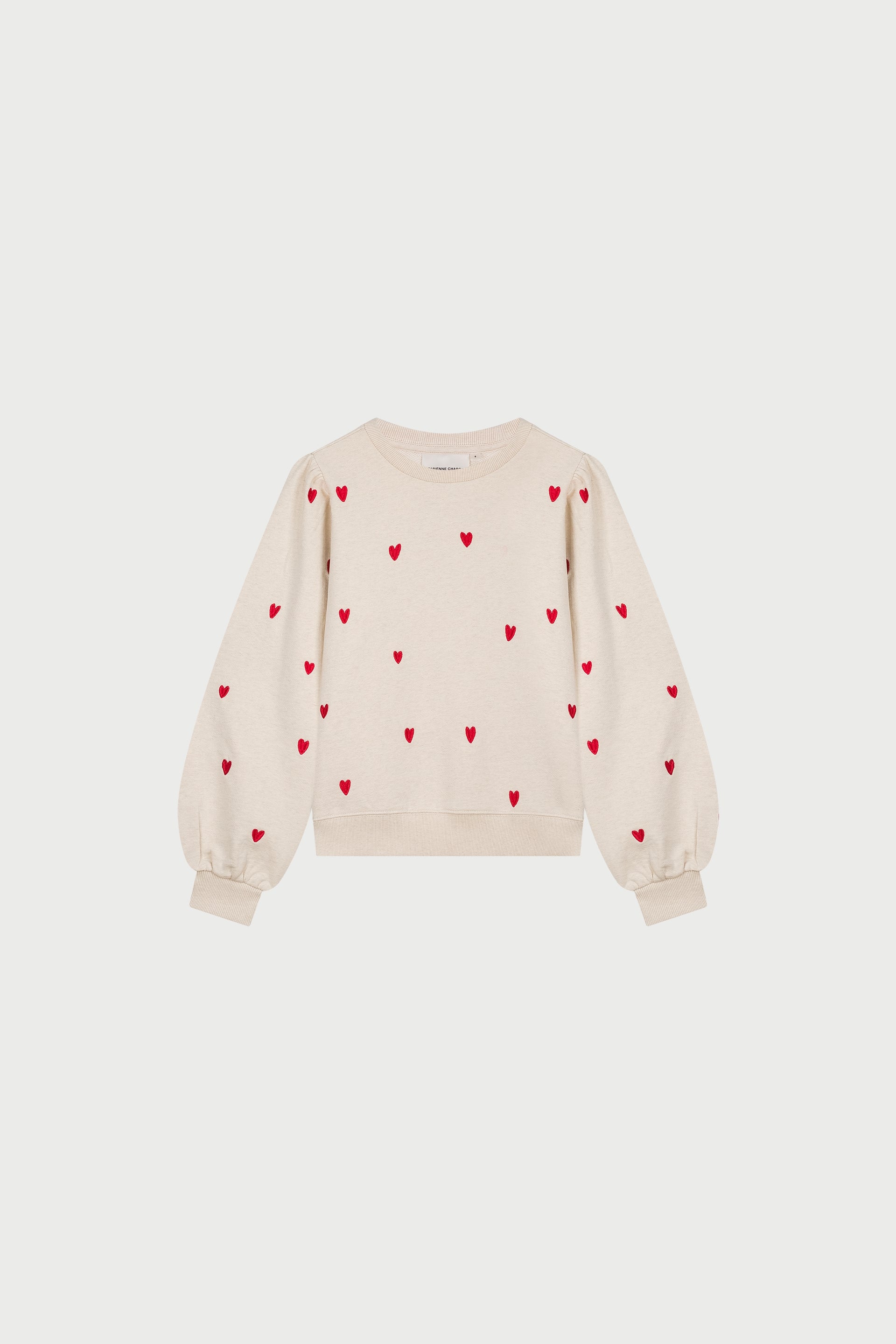 Dina Sweater | Oatmeal / Disco Red