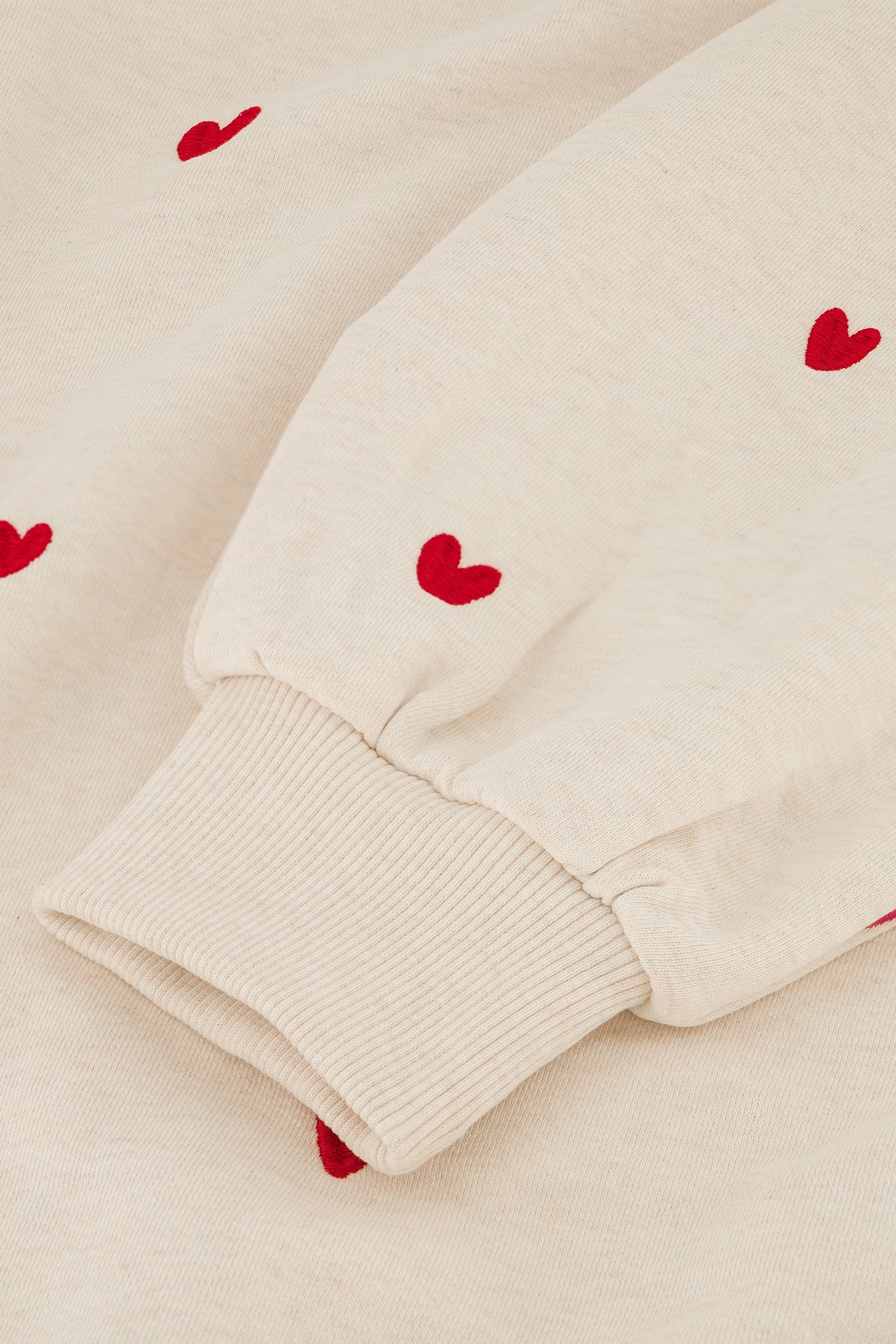 Dina Sweater | Oatmeal / Disco Red