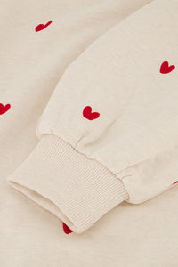 Dina Sweater | Oatmeal / Disco Red