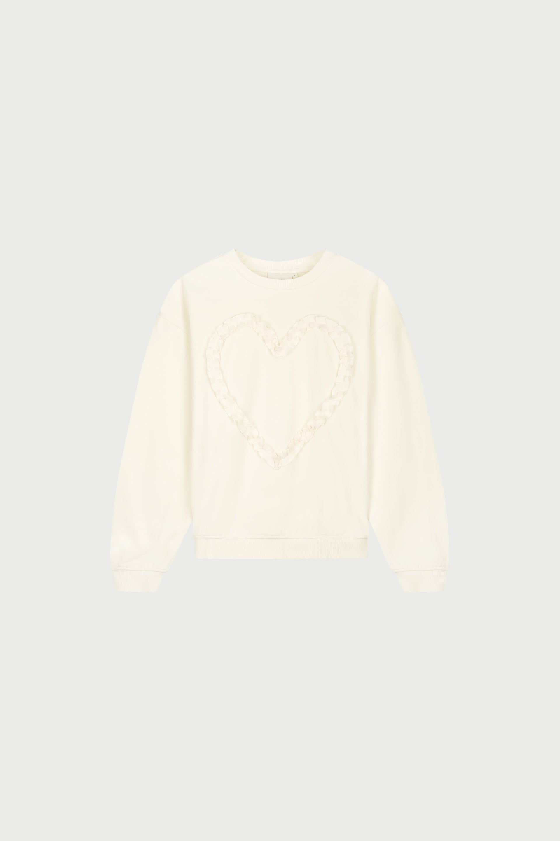 Archie Heart Sweater | Cosy White