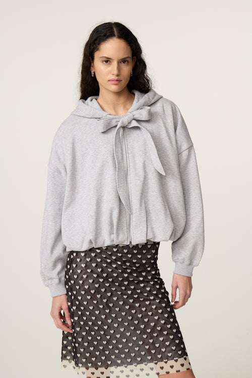 Bubble Hoodie | Grey Melange