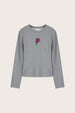 Dhelia Rose Sweater | Dark Grey Melange