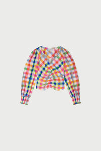 Madeleine Top | Cosy White/Solar Orange