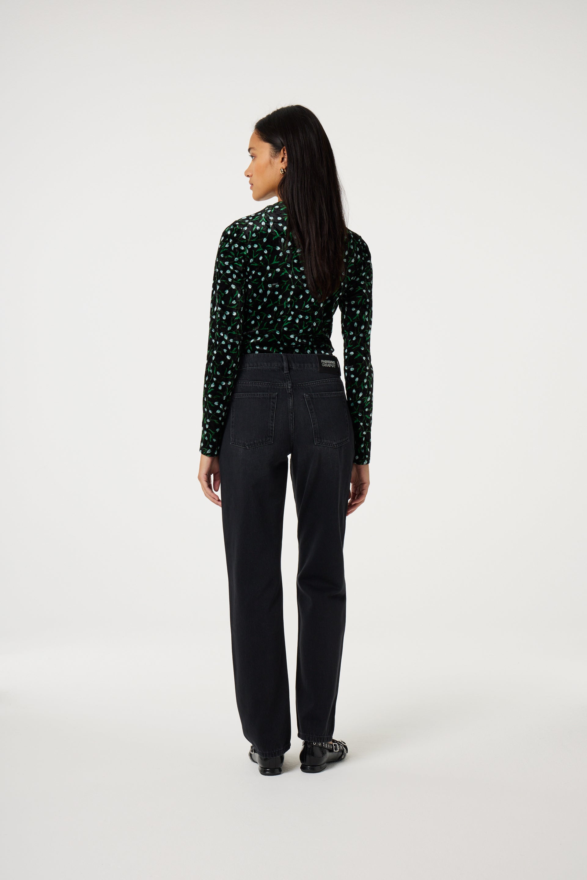 Isaab Top | Black/Winter Greens