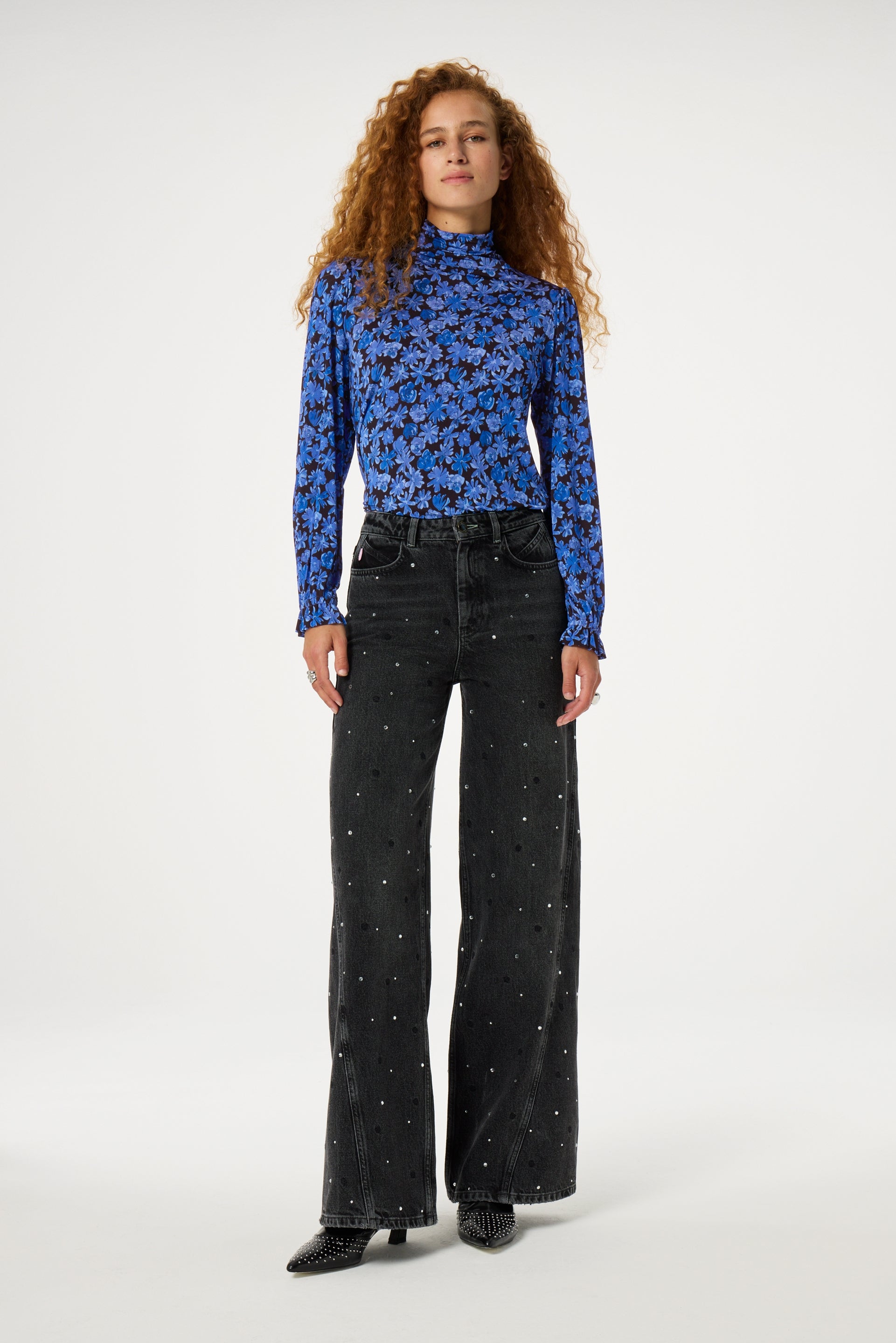 Billy Top | Black/Bright Blue