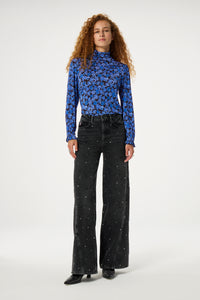 Billy Top | Black/Bright Blue