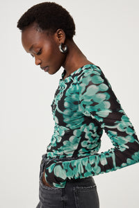 Karlis Top | Black/Mint Green