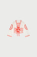 Serviette Blouse | Cosy White/Tangerine Tango
