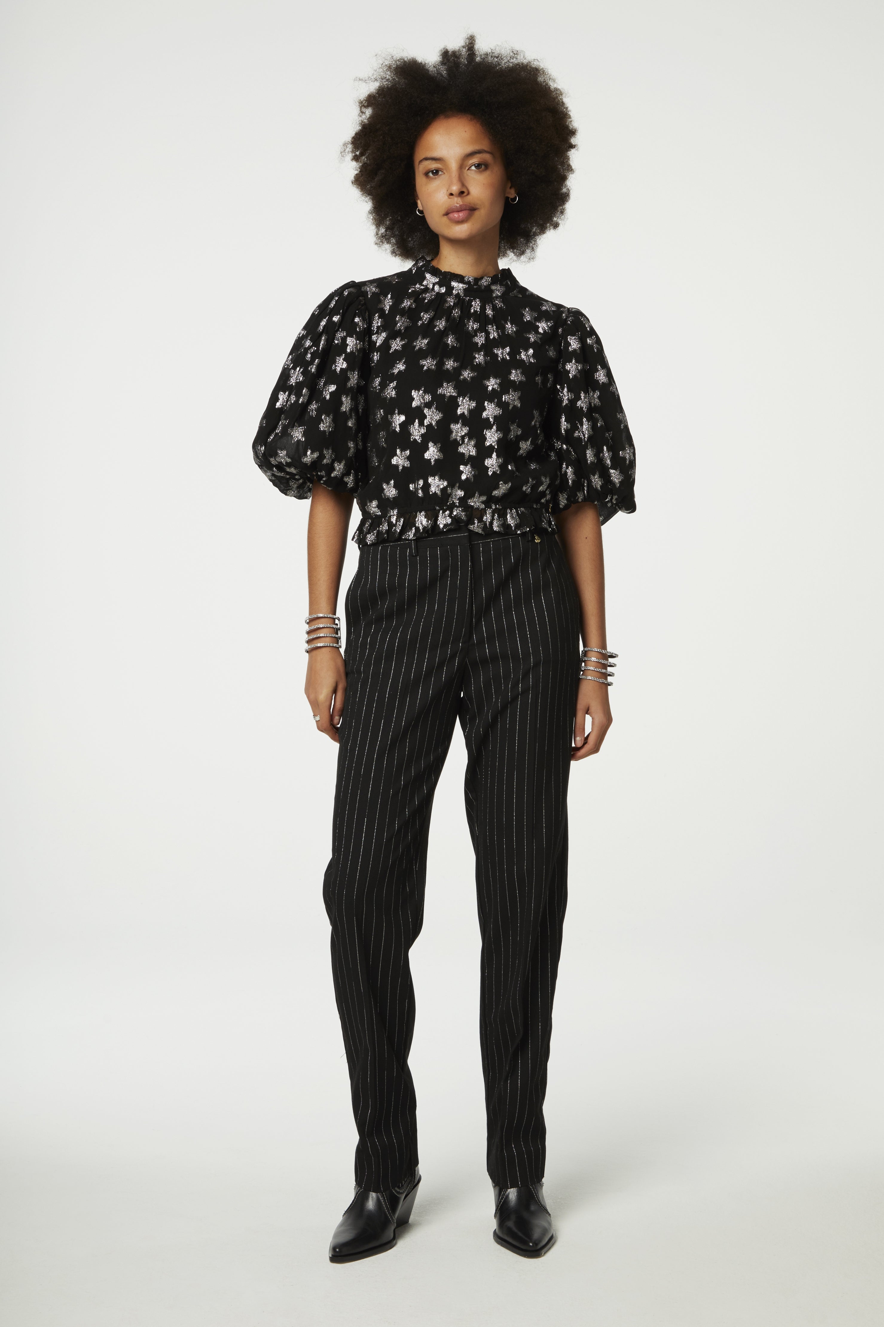 Dolli Top | Black/Silver