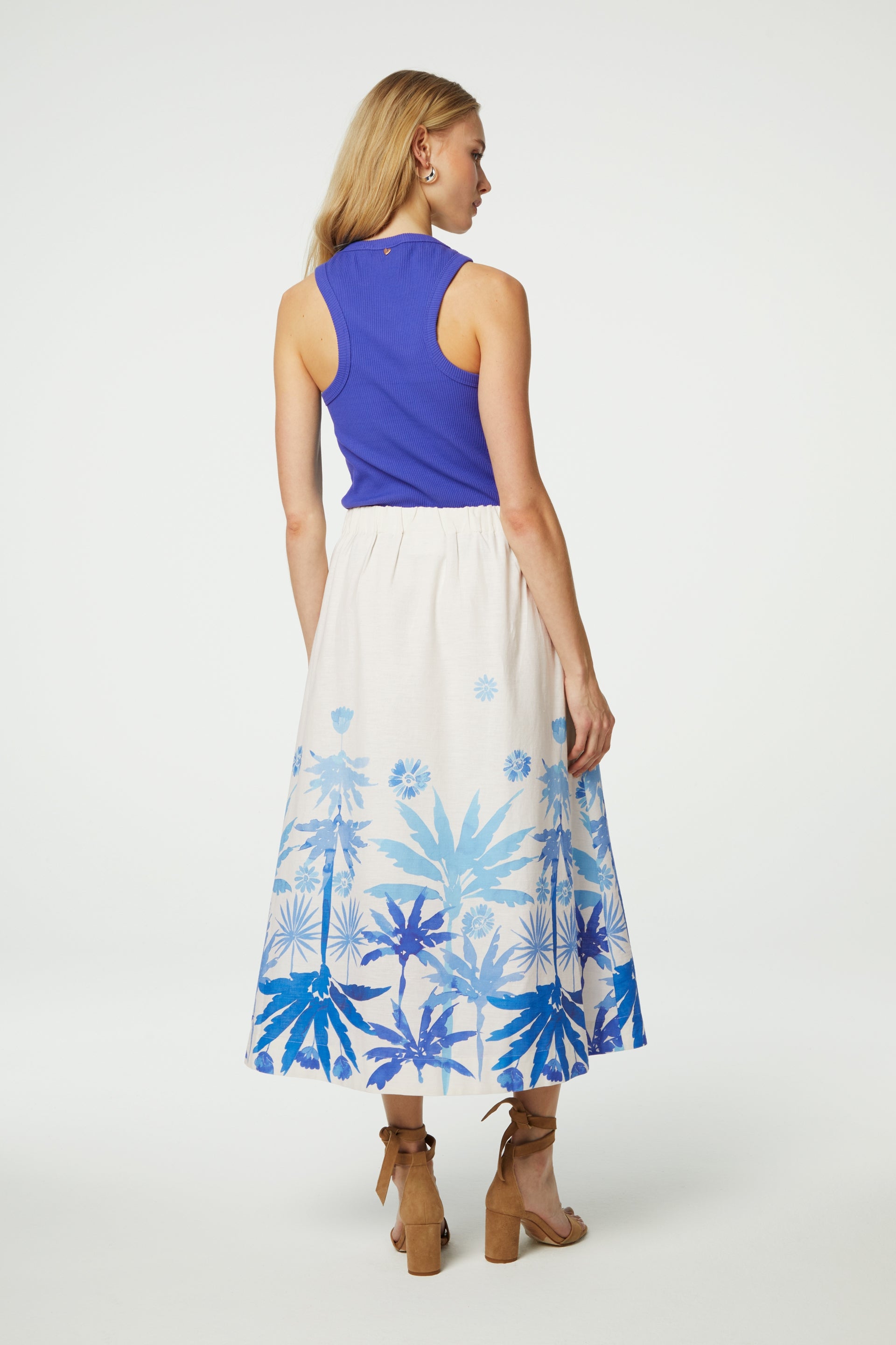 Tanja Jersey Tank | Greco Blue