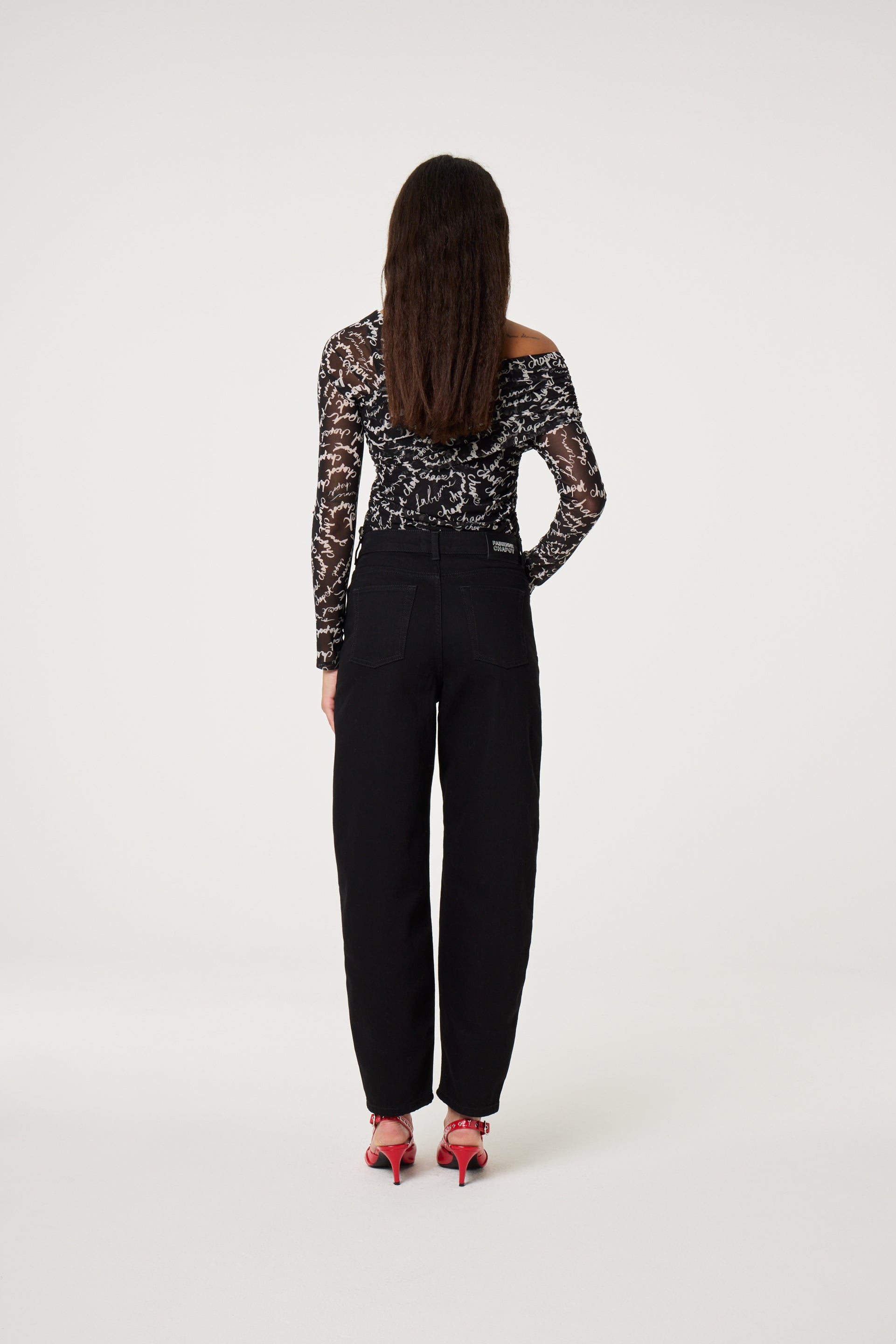 Bjorn Top | Black/White