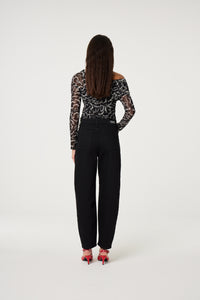 Bjorn Top | Black/White