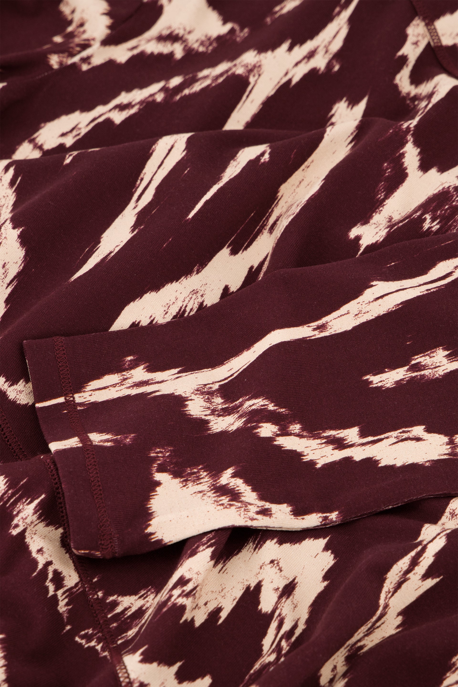 Quinty Top | Deep Burgundy/Creme