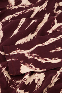 Quinty Top | Deep Burgundy/Creme