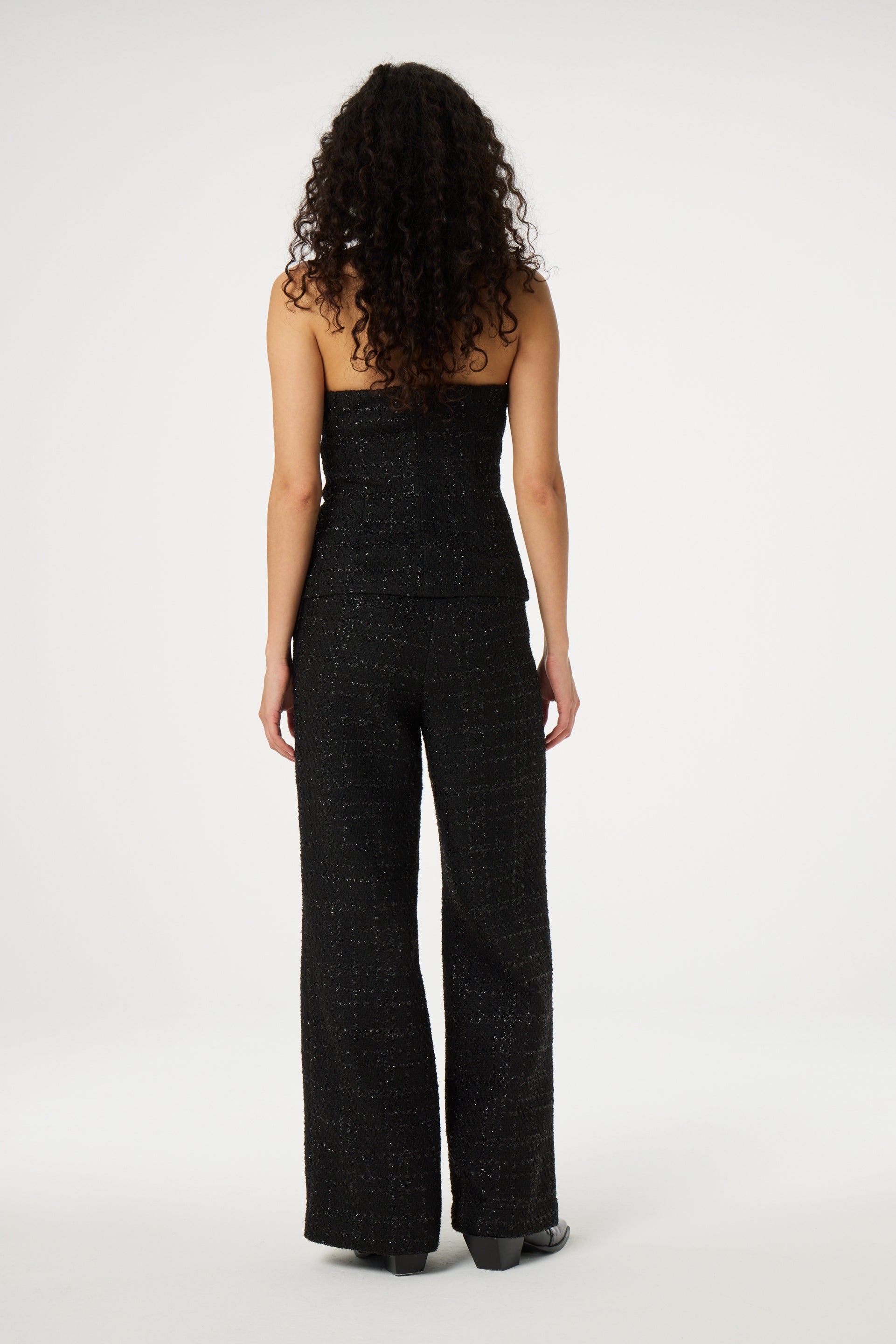 Twinnie Tweed Top | Black