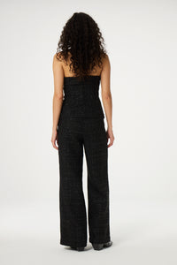 Twinnie Tweed Top | Black