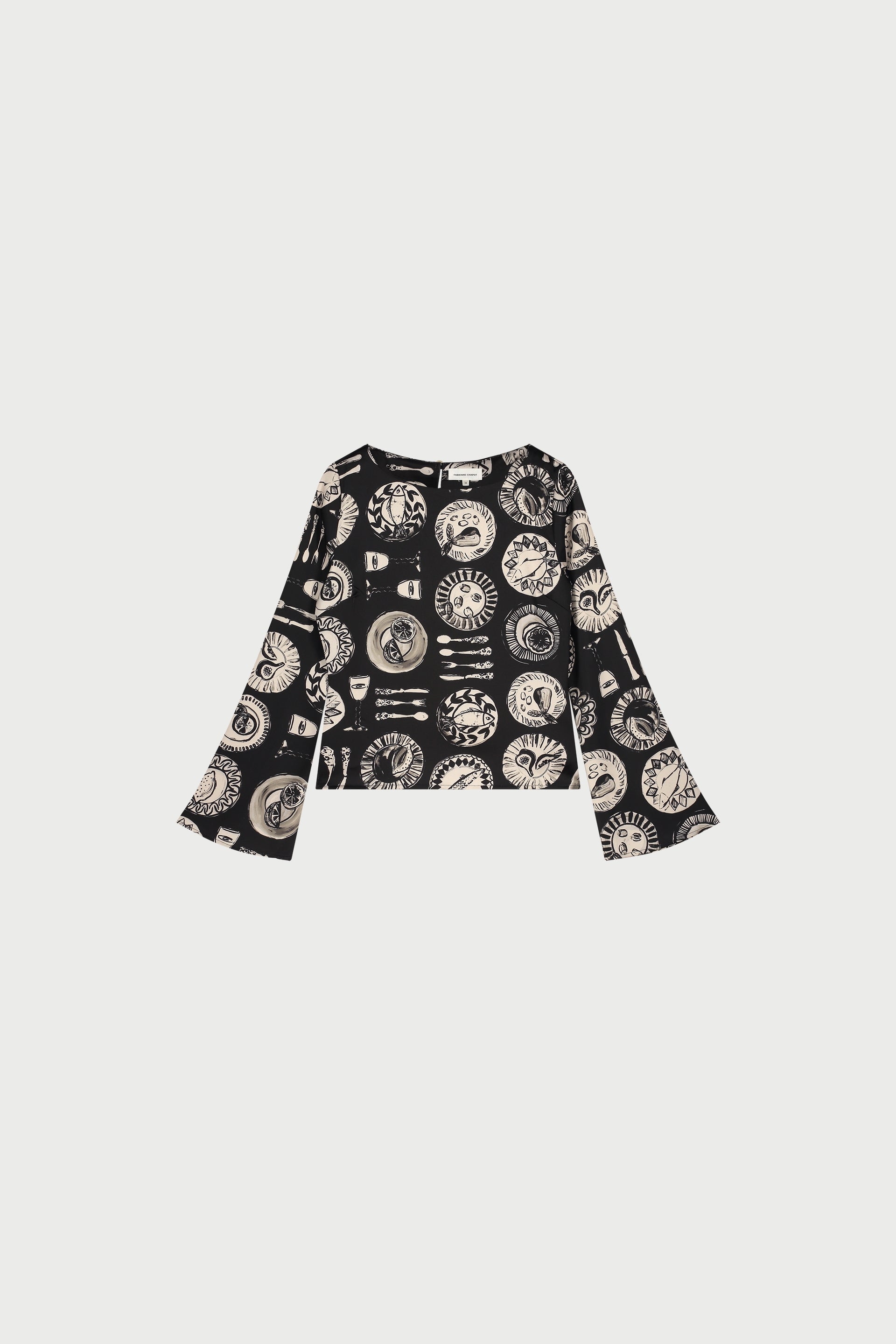 Emy Top | Black/Creme Brulee