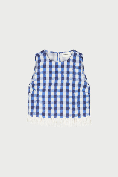 Maxime Top | Navy/Cosy White