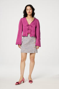 Sterre Longsleeve Top | Plum Party