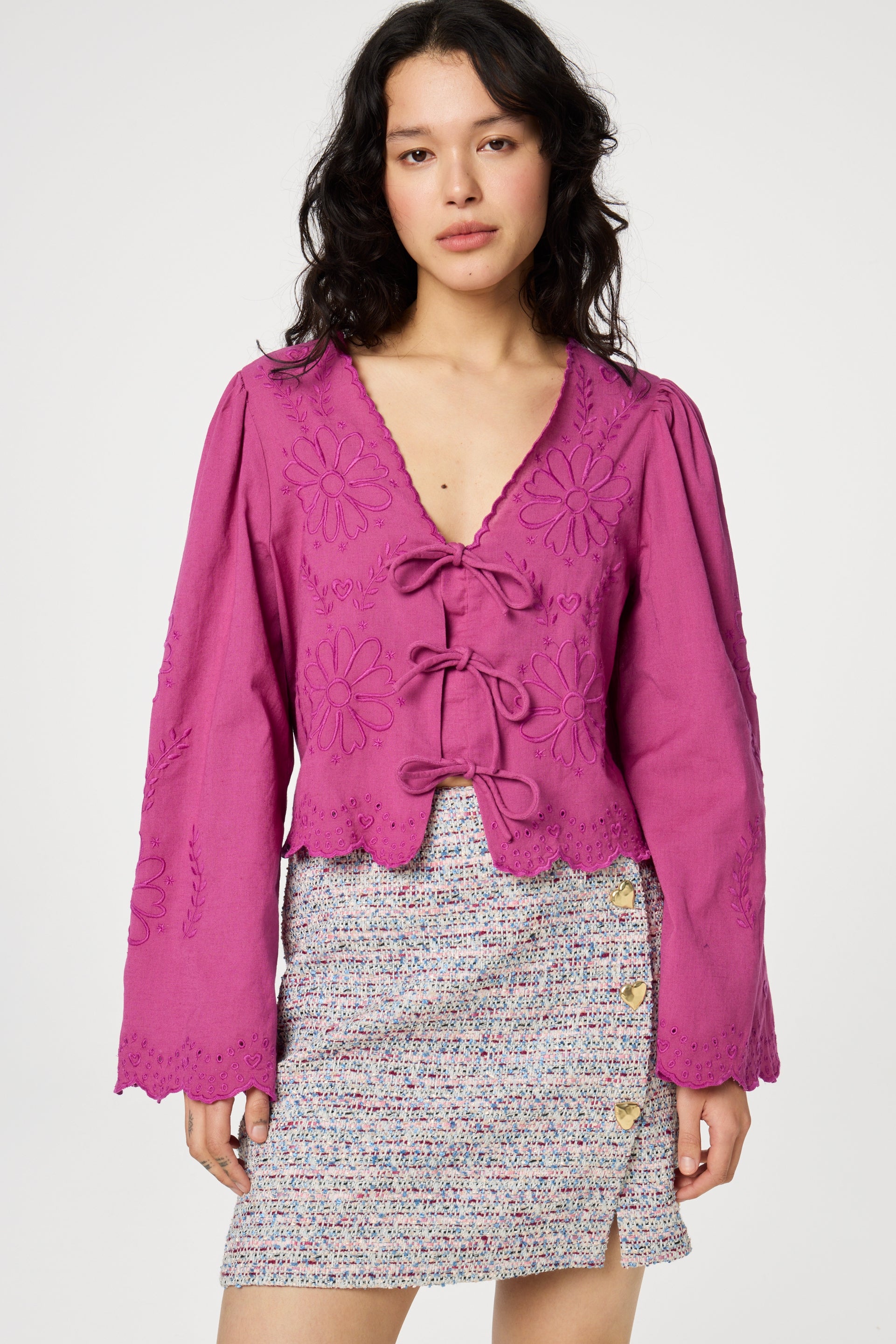 Sterre Longsleeve Top | Plum Party