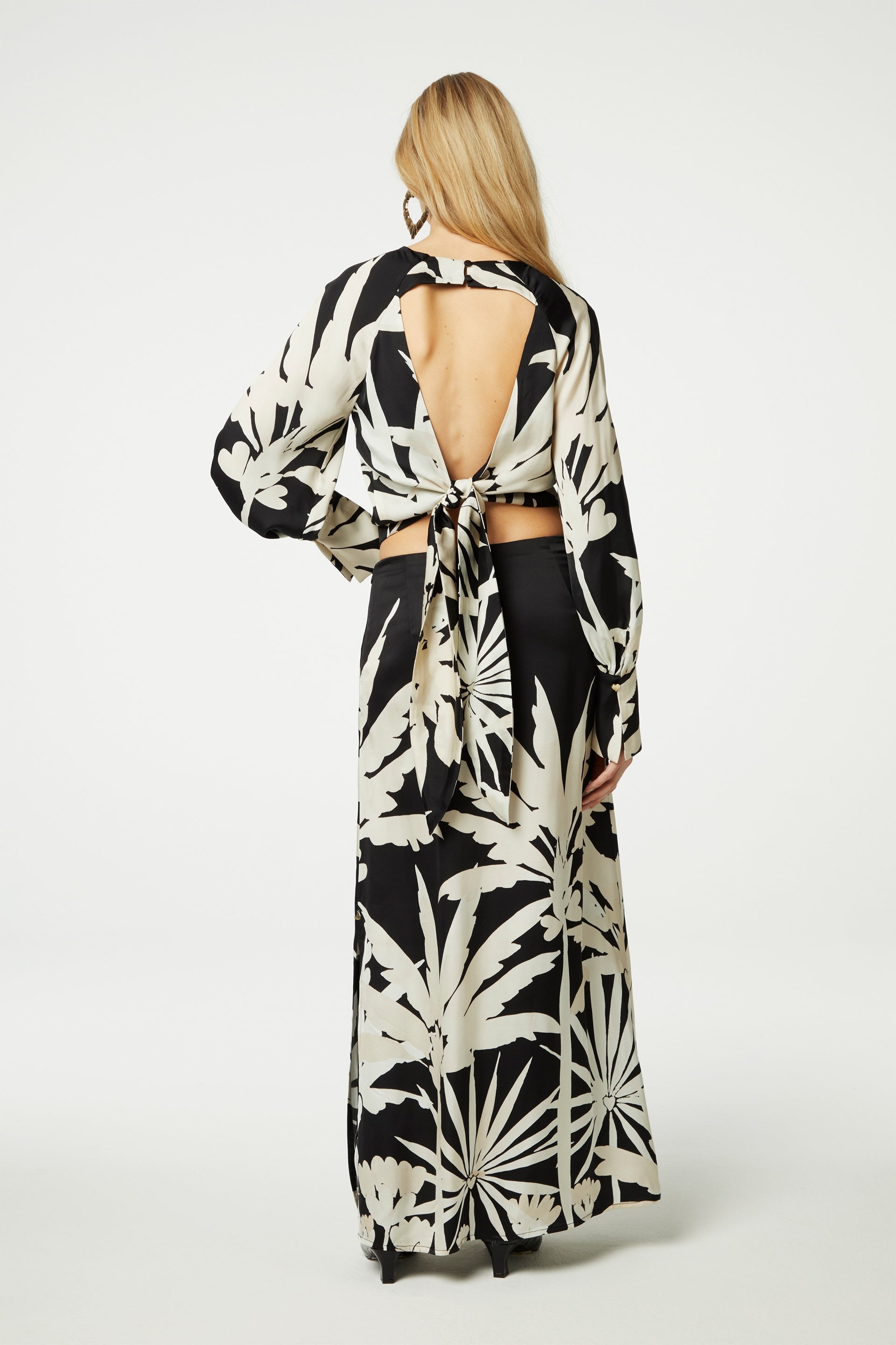 Paloma top | Creme Brulee/Black