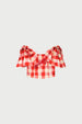 Lana Top | Tangerine Tango/Cosy White