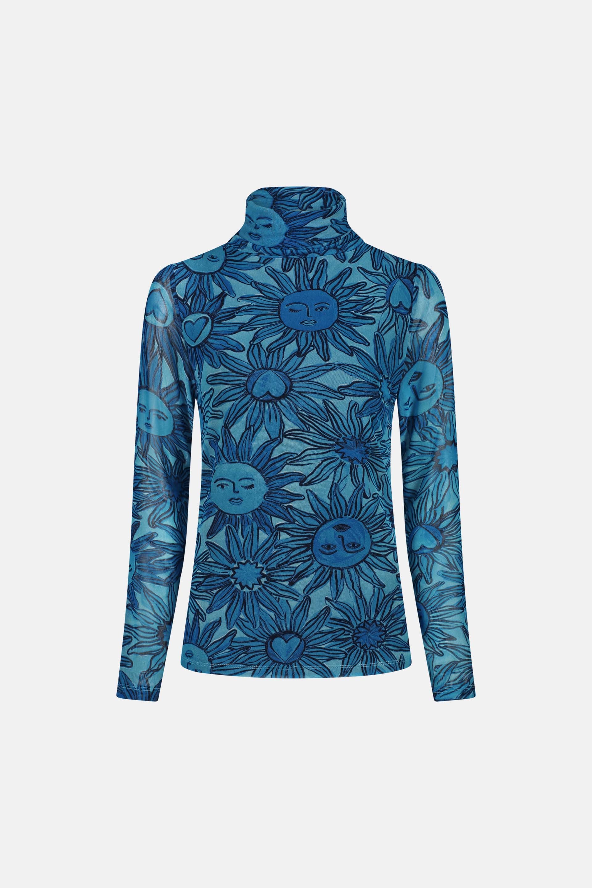 Jane Top | Blue Lilly/Azure Blu