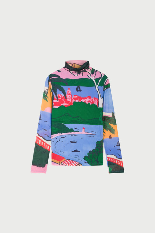 Jane Top | Marina Blue/Evergreen