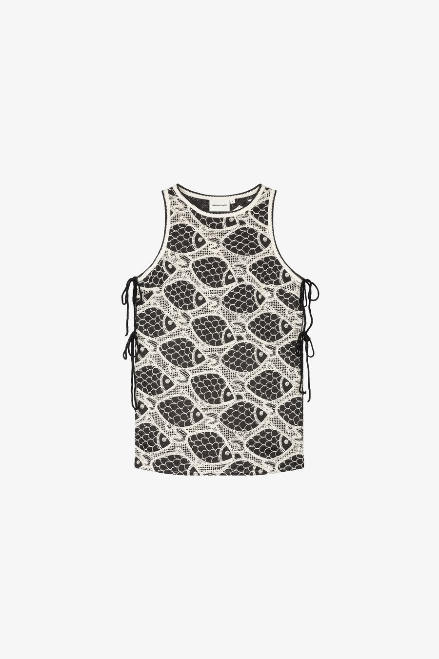 Luca Top | Cosy White/Black