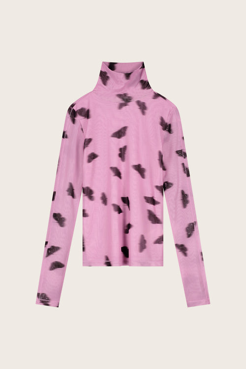 Jadyn Top | Pink Rose/Brown