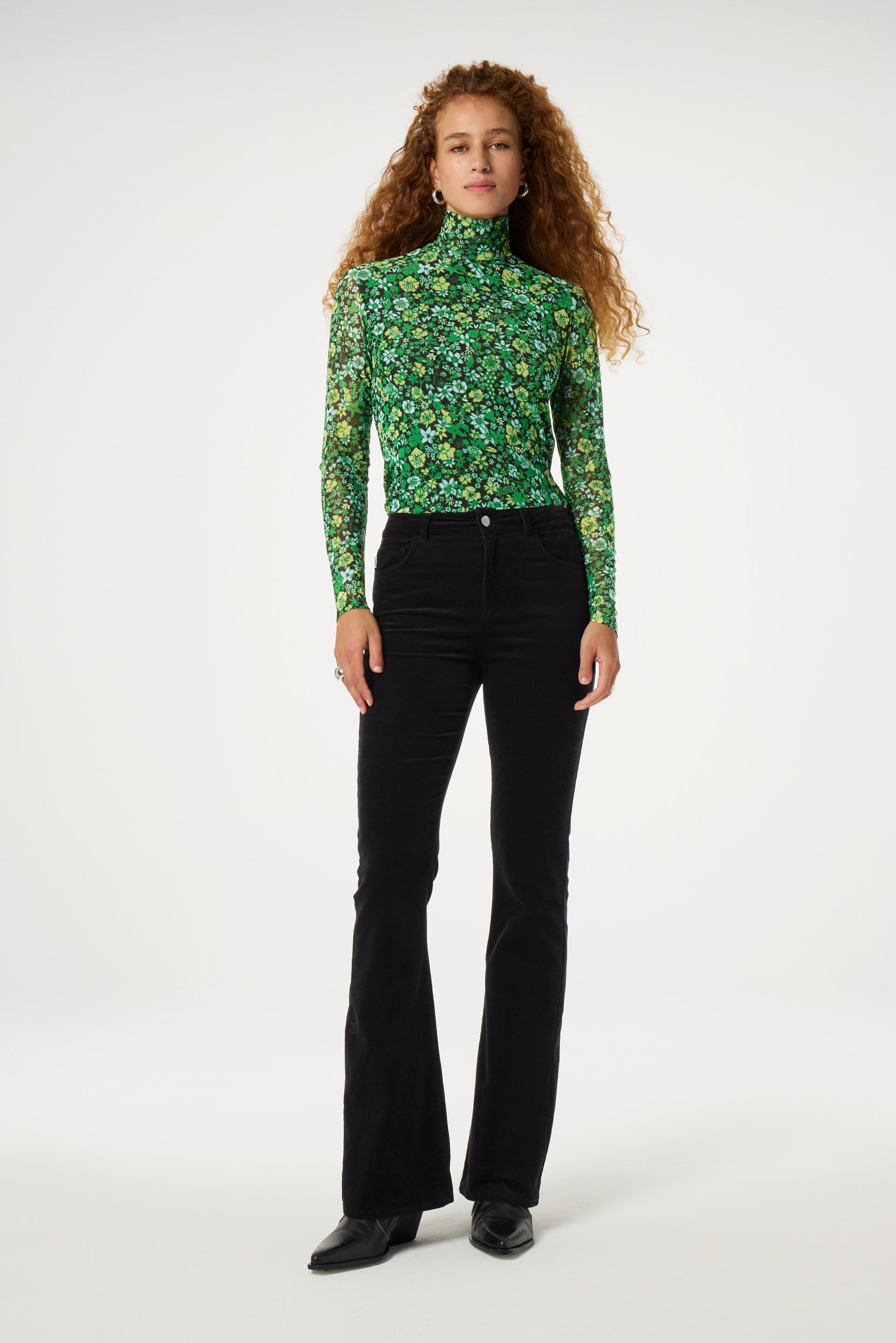 Eva Flare Trousers | Black
