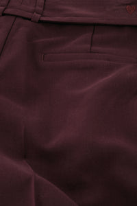 Nelsan Trousers | Deep Burgundy