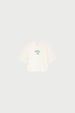 Benja T-shirt | Cosy White/Green