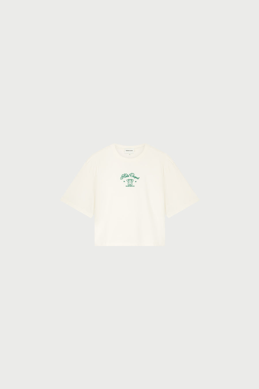 Benja T-shirt | Cosy White/Green