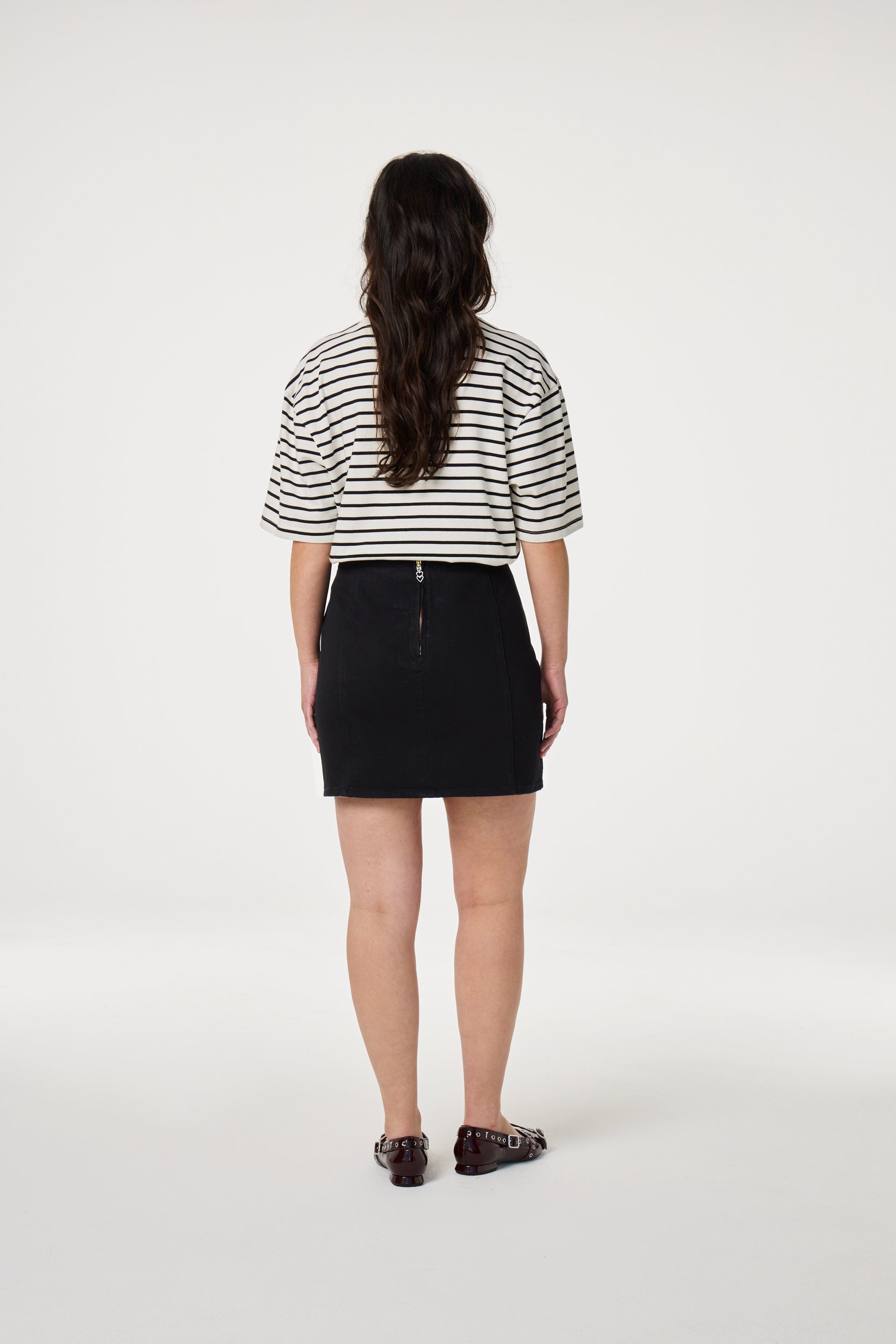 Benja T-Shirt | Cosy White/Black